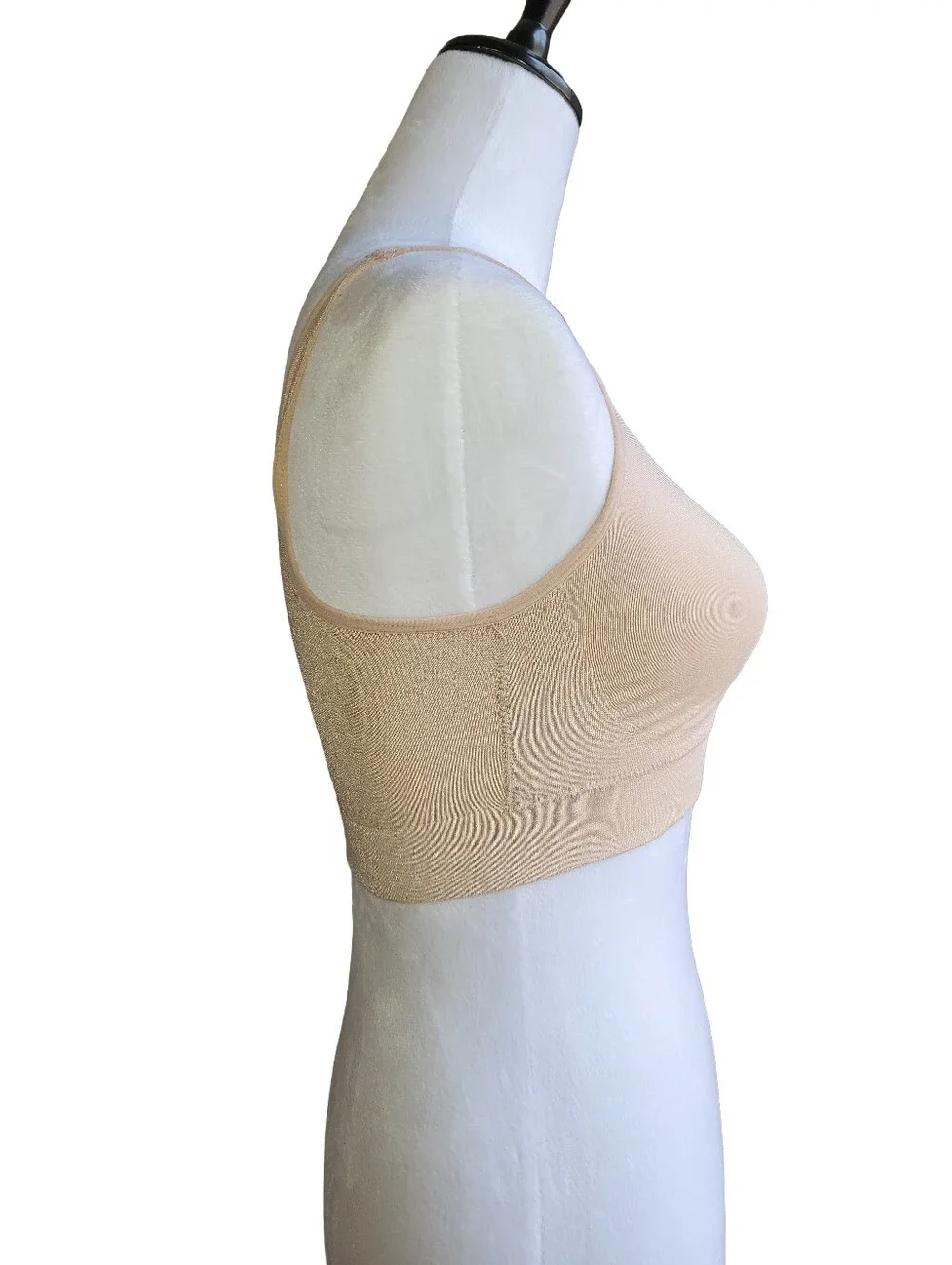 Truekind® Everyday Throw-on Wireless Bralette Beige Size XL (runs small)